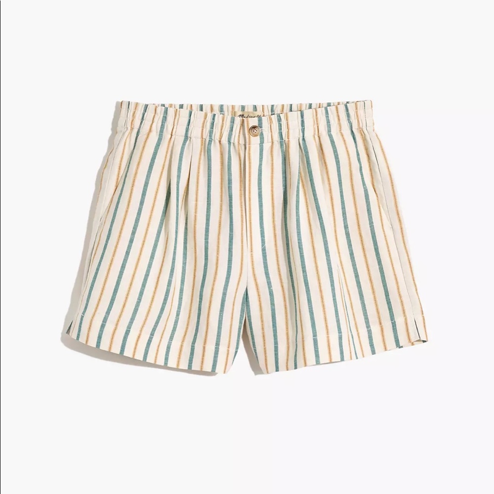 NWT Madewell Linen Blend Track Shorts